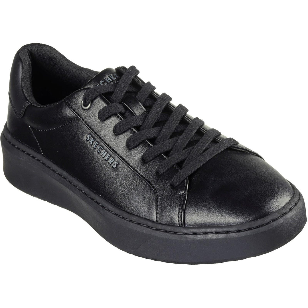 Women's Wide Fit Skechers 183175 Court Break Suit Sneakers in Black - Image 3