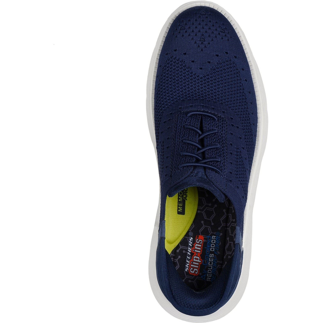 Men's Wide Fit Skechers 205303 Slip-ins Garza Palma Trainers in Navy - Image 5