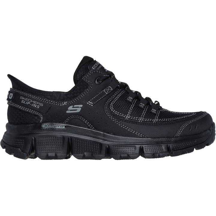Women's Wide Fit Skechers 180147 Slip-ins Summits At Trainers in Black - Image 1