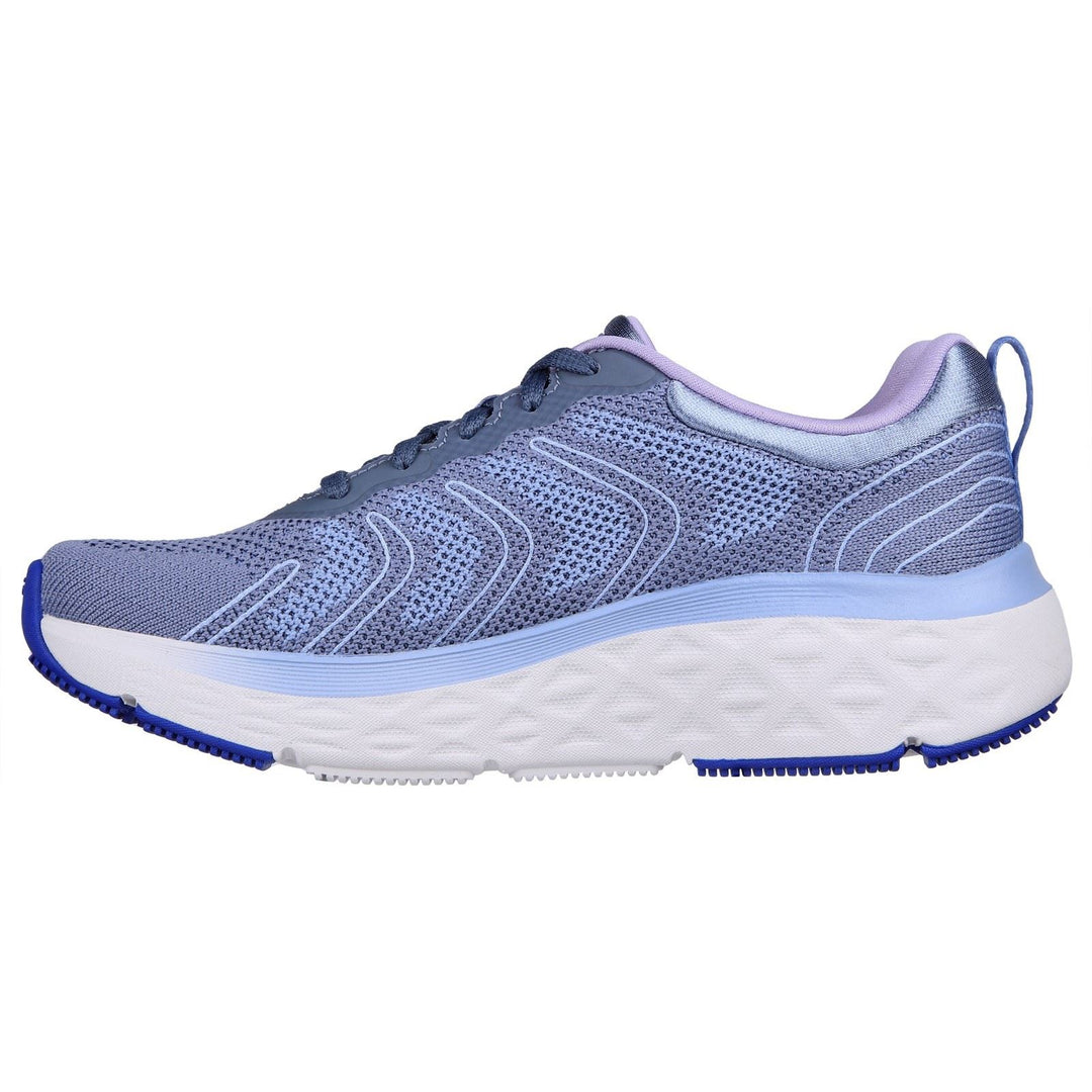Women's Wide Fit Skechers 129120 Max Cushioning Delta Trainers - Blue/Lavender in Blue/Lavender - Image 4