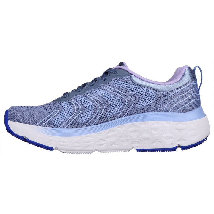 Women's Wide Fit Skechers 129120 Max Cushioning Delta Trainers - Blue/Lavender in Blue/Lavender - Image 1