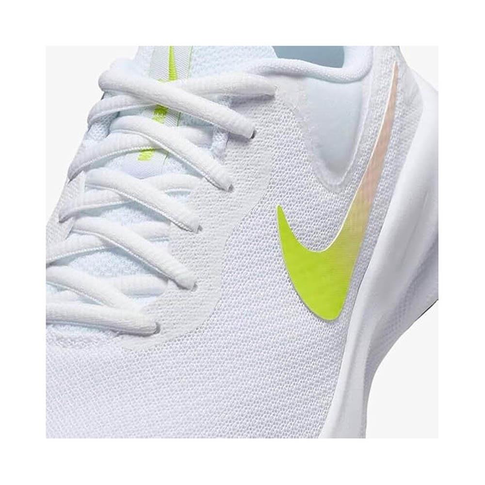 Women's Wide Fit Nike FZ6829-103 Revolution 7 Running Trainers in White - Image 5