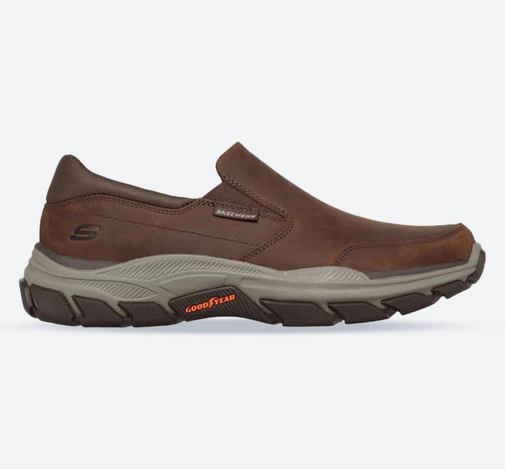 Men's Wide Fit Skechers 204480 Respected Calum Walking Trainers - Cocoa in Cocoa - Image 1
