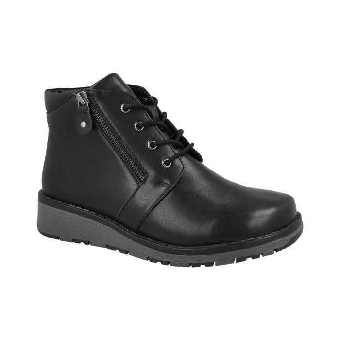 Women's Wide Fit DB Selby Boots in Black Synthetic - Image 4