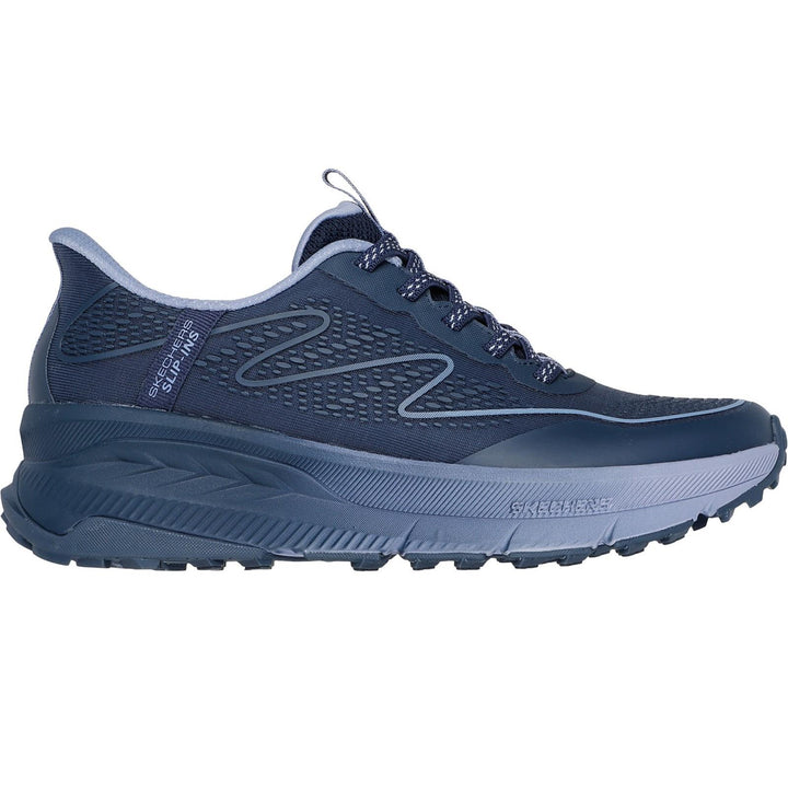 Women's Wide Fit Skechers 180157 Slip-ins Switch Back Trainers in Navy - Image 1