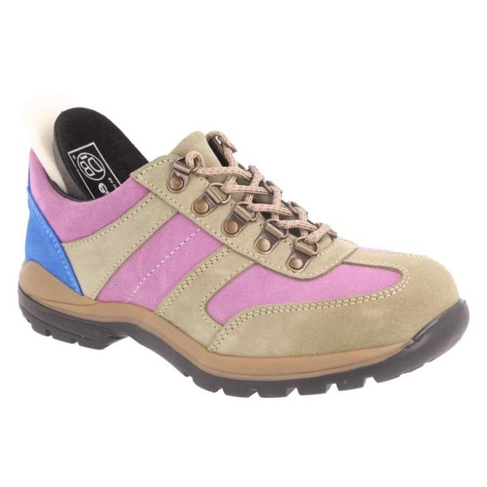 Women's Wide Fit DB Anais Walking Trainers in Black / Multi Suede - Image 1