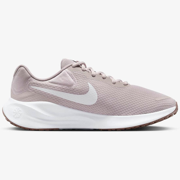 Women's Wide Fit Nike FZ6829-007 Revolution 7 Trainers in Mauve/White - Image 1