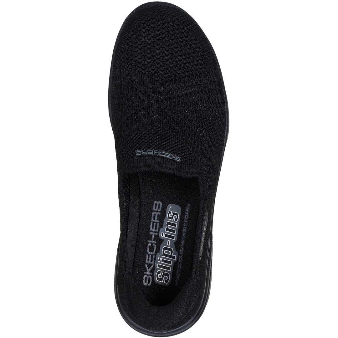 Women's Wide Fit Skechers 138100 Slip-ins On The Go Flex Excellency Shoes in Black - Image 5