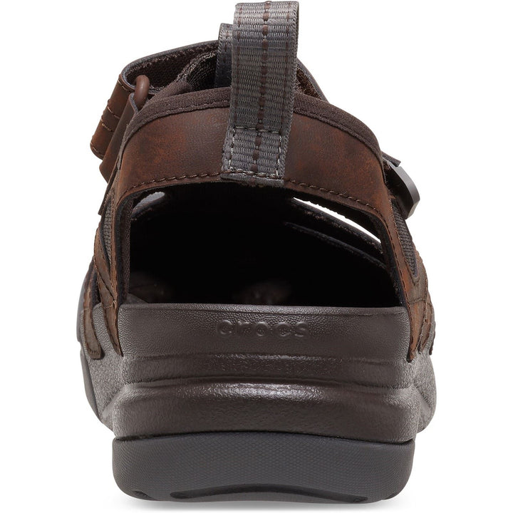 Women's Crocs 209857 Yukon Fisherman Sandals in Espresso - Image 1