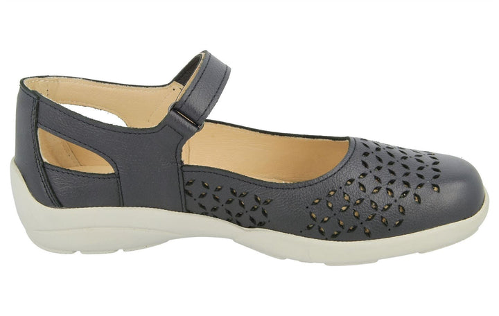 Womens Wide Fit DB Welland Sandals in Navy - Image 1
