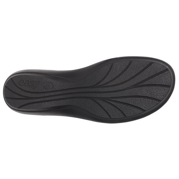Women's Wide Fit DB Saxifrage Sandals in Black Leather - Image 1