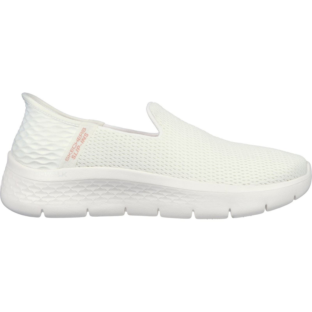 Women's Wide Fit Skechers 124963 Slip-ins Go Walk Flex Relish Trainers in Off White - Image 2