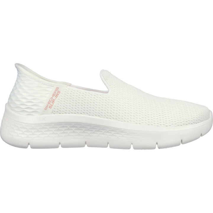 Women's Wide Fit Skechers 124963 Slip-ins Go Walk Flex Relish Trainers in Off White - Image 1