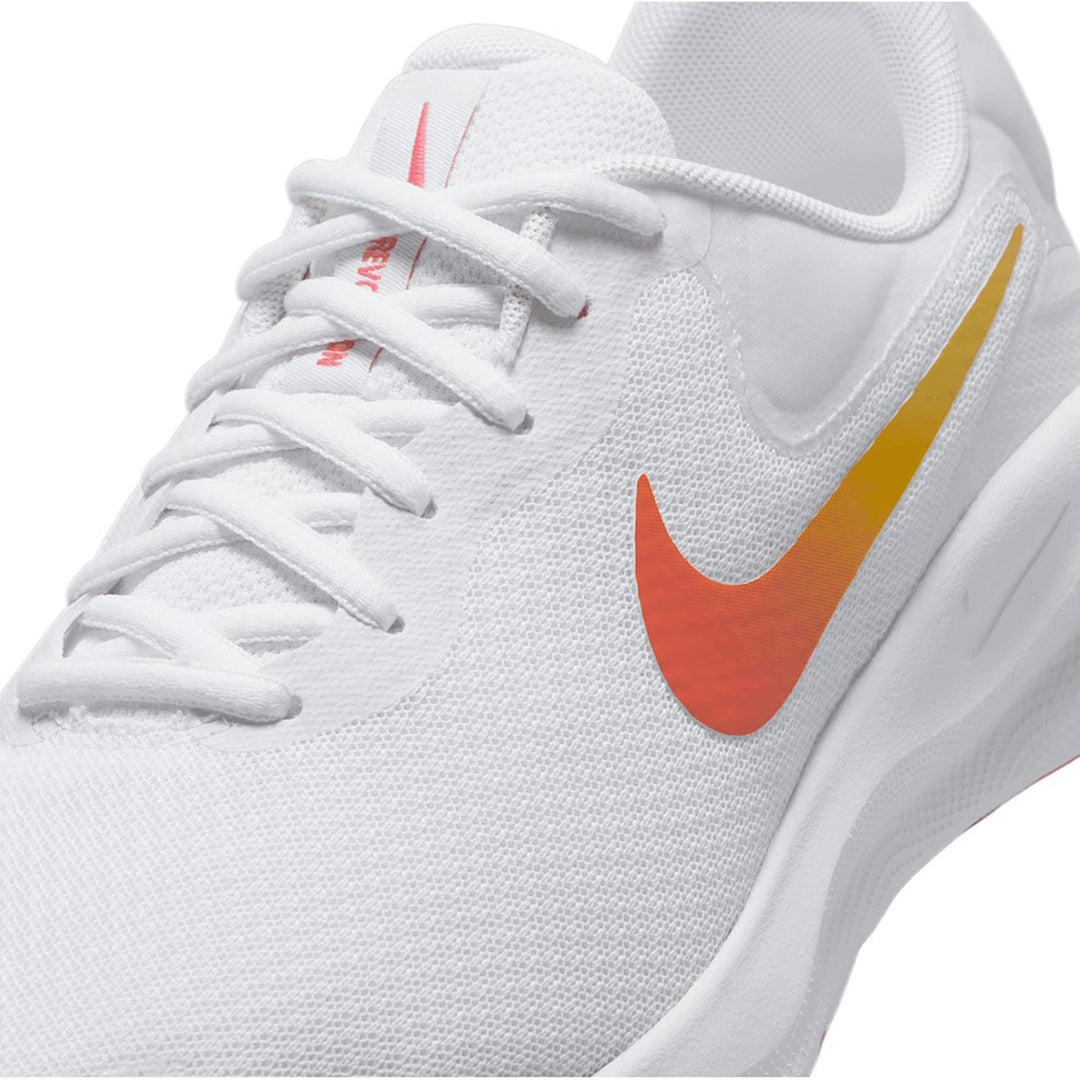 Women's Wide Fit Nike FZ6829-100 Revolution 7 Running Trainers in White/Magic - Image 5