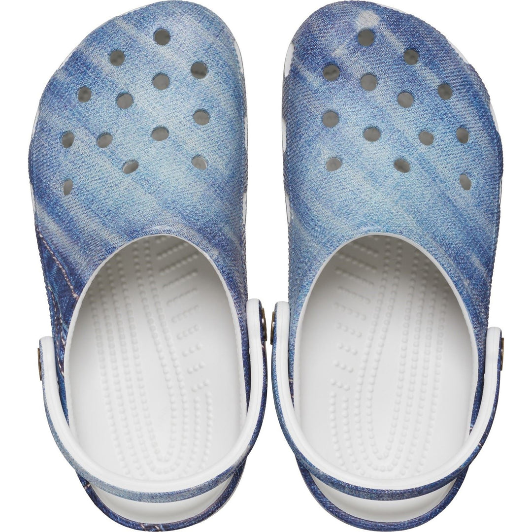 Women's Crocs 210402 Classic Denim Clog Sandals in Moonlight - Image 5