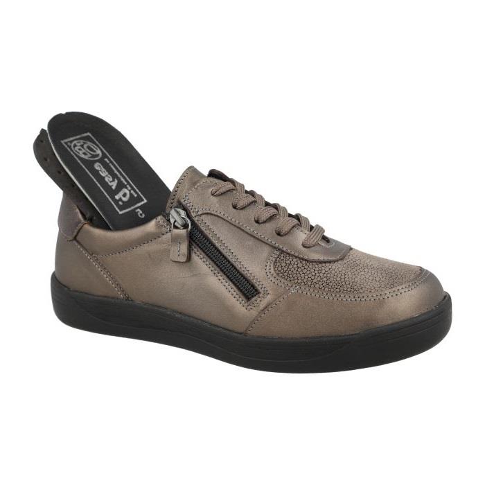 Women's Wide Fit DB Bridgetown Shoes in Black Lea / Stretch - Image 1