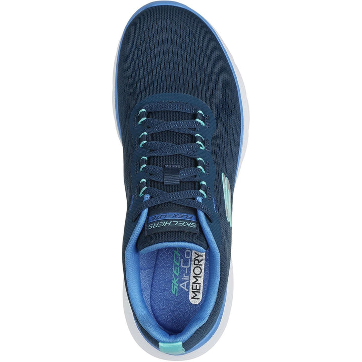 Women's Wide Fit Skechers 150201 Flex Appeal 5.0 New Path Trainer in Black - Image 1