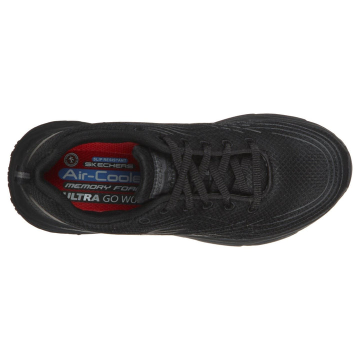 Women's Wide Fit Skechers 108016EC Max Cushioning Elite Sr Trainers -Black in Black - Image 1