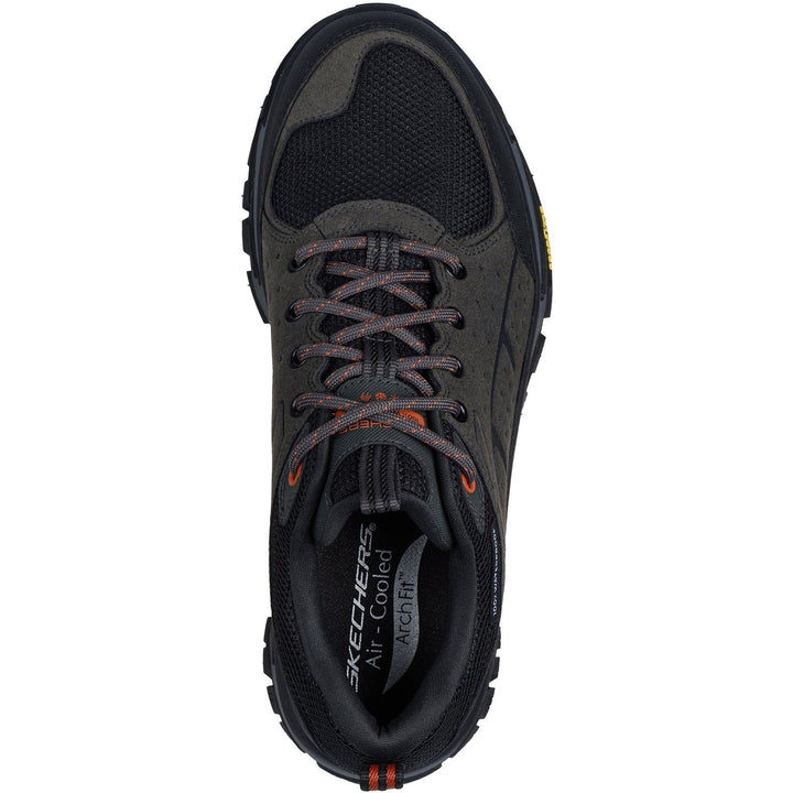 Men's Wide Fit Skechers 237488 Arch Fit Road Walker Vernal Trainers in Charcoal/Black - Image 1