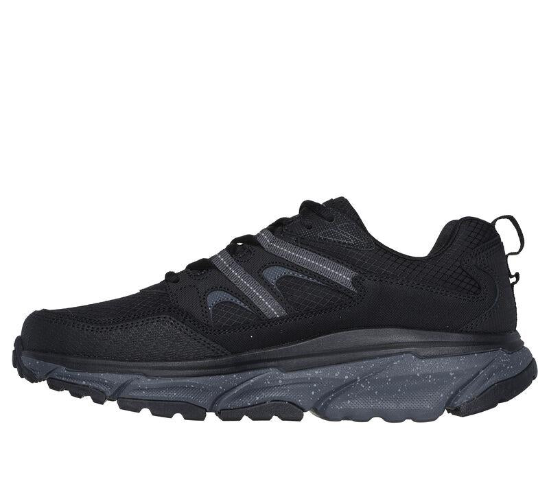 Men's Wide Fit Skechers 237192 Relaxed Fit D'lux Journey Trainers in Black/Charcoal - Image 4