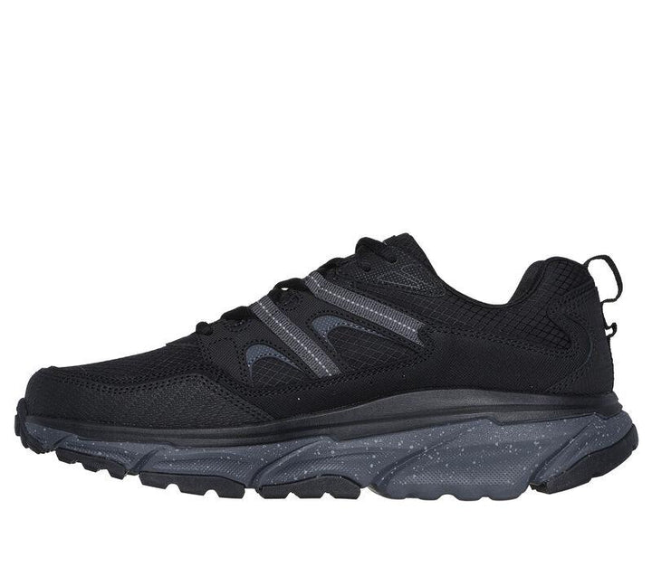Men's Wide Fit Skechers 237192 Relaxed Fit D'lux Journey Trainers in Black/Charcoal - Image 1
