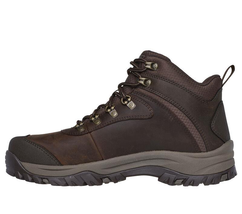 Men's Relaxed Fit Skechers 205240 Relmnt Lennox Hiking Boots in Cocoa - Image 4