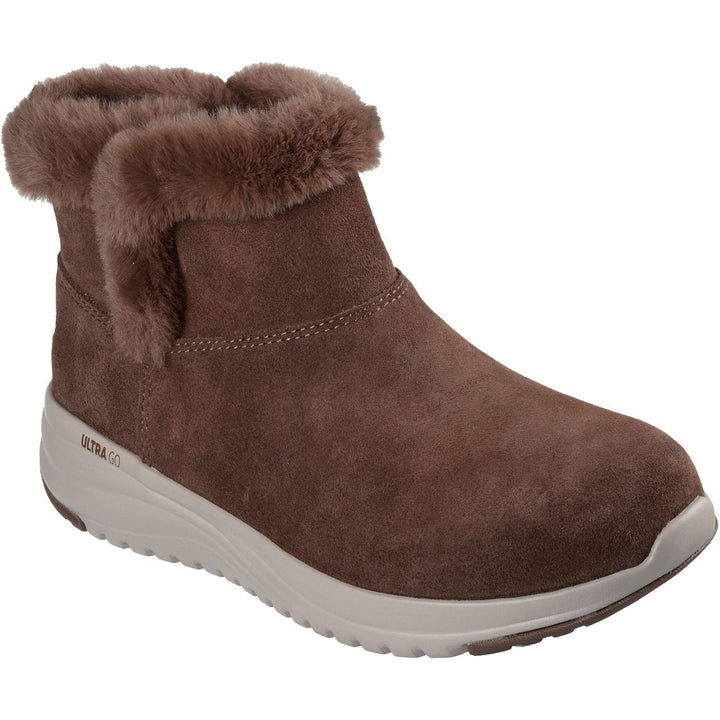 Women's Wide Fit Skechers 144775 Waterproof On The Go Stellar Boots in Black - Image 1