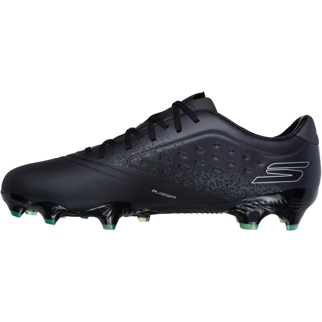 Men's Wide Fit Skechers 252015 Razor Gold FG Wide Fit Football Boots/Trainers in Black/Silver - Image 4