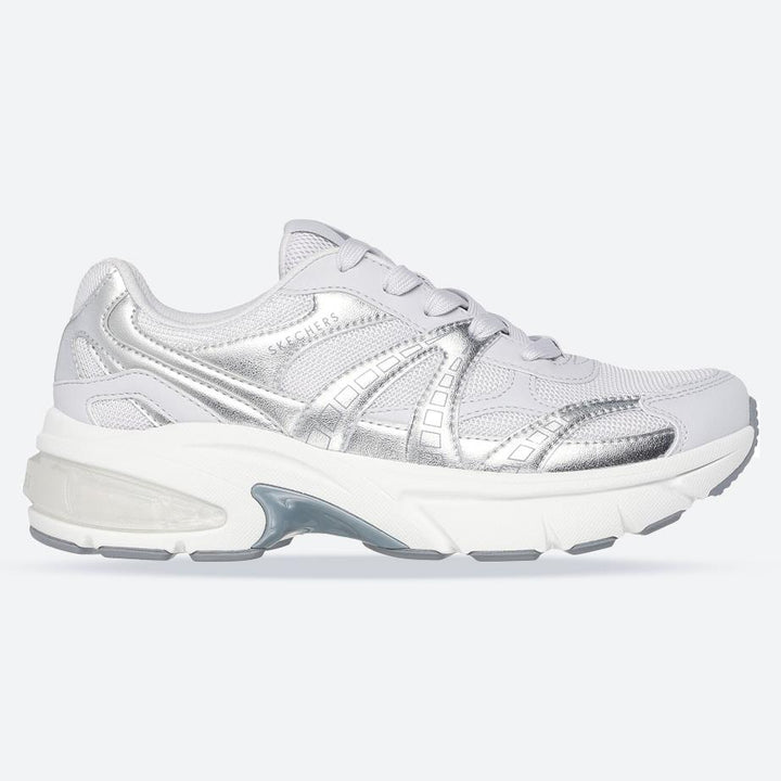 Women's Wide Fit Skechers 177357 Shadow Stellar 90 Trainers in Grey - Image 1