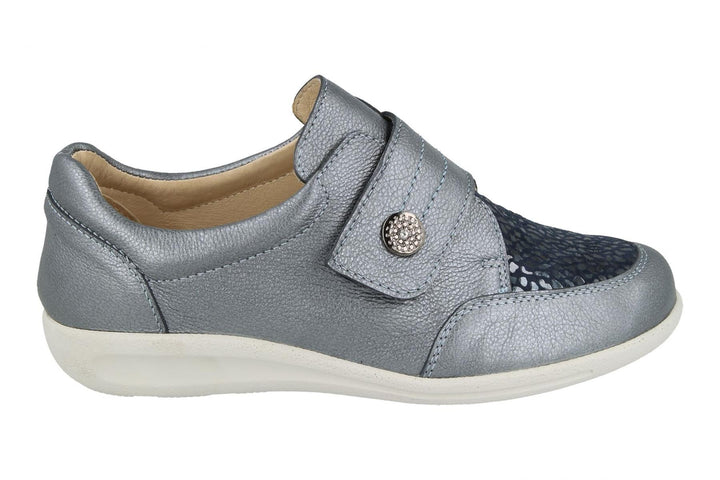 Womens Wide Fit DB Royston Shoes in Black - Image 1