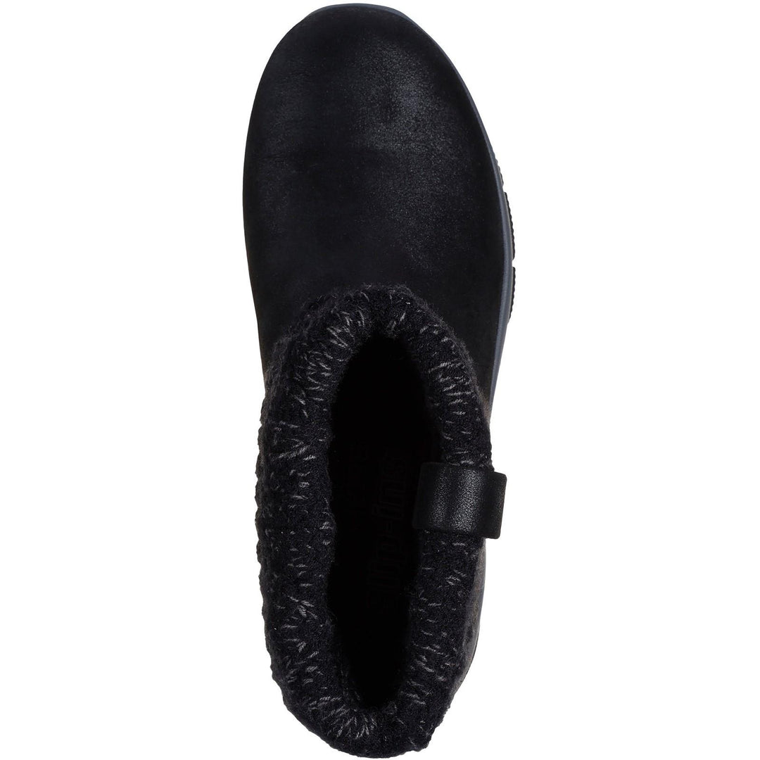 Women's Wide Fit Skechers 168033 Slip-ins Easy Going Cozy Weather 2 Boots in Black - Image 5