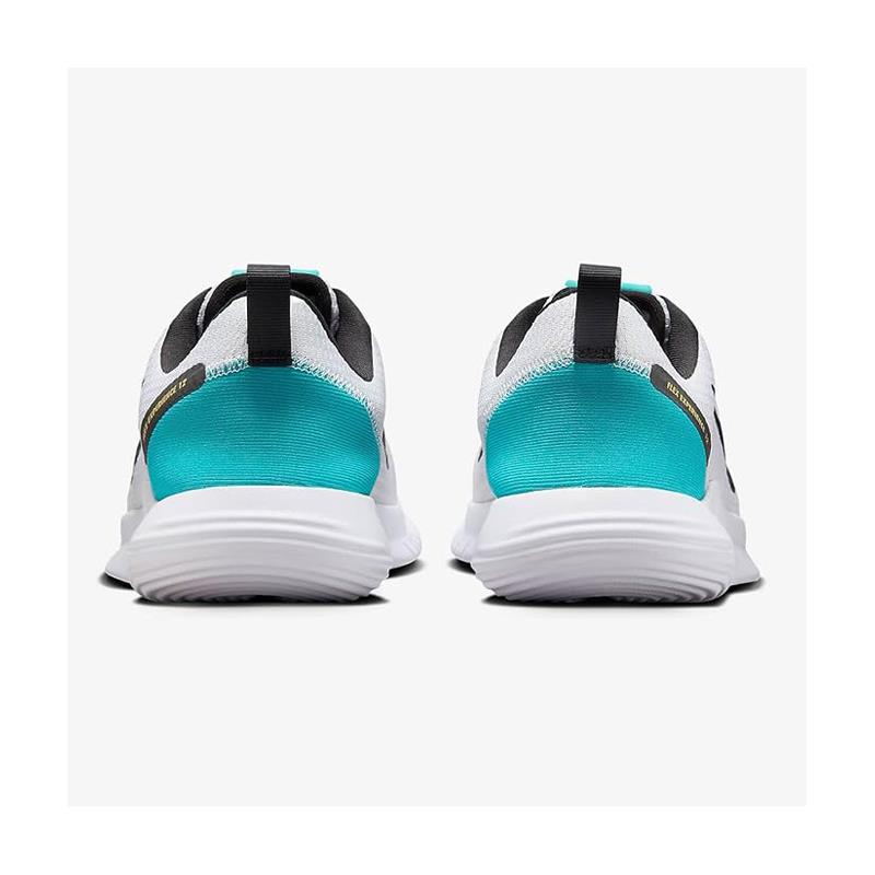 Women's Wide Fit Nike FZ4674-002 Flex Experience RN 12 Trainers in Pure Platinum/Black White - Image 6