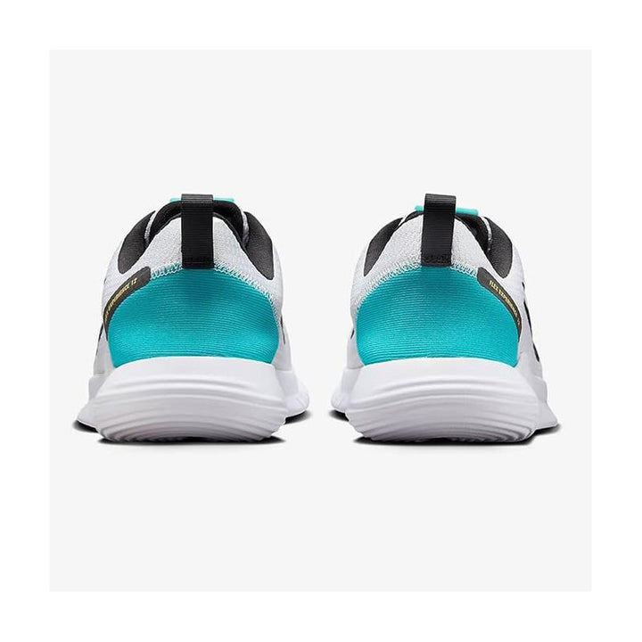 Women's Wide Fit Nike FZ4674-002 Flex Experience RN 12 Trainers in Pure Platinum/Black White - Image 1
