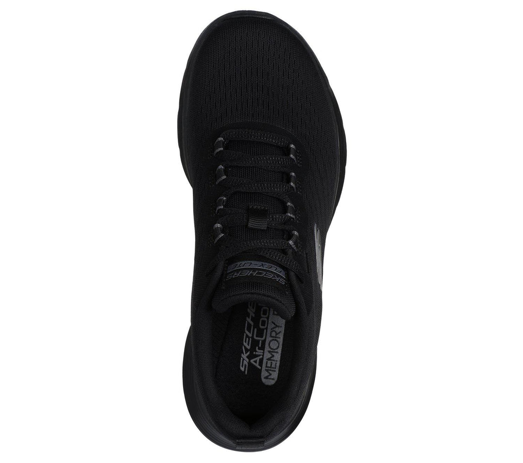 Women's Wide Fit Skechers 150201W Flex Appeal 5.0 New Path Trainers in Navy/Blue - Image 5