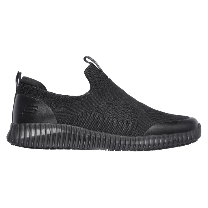 Men's Wide Fit Skechers 77501EC Cessnock Colleton Slip Resistant Trainers in Black - Image 1