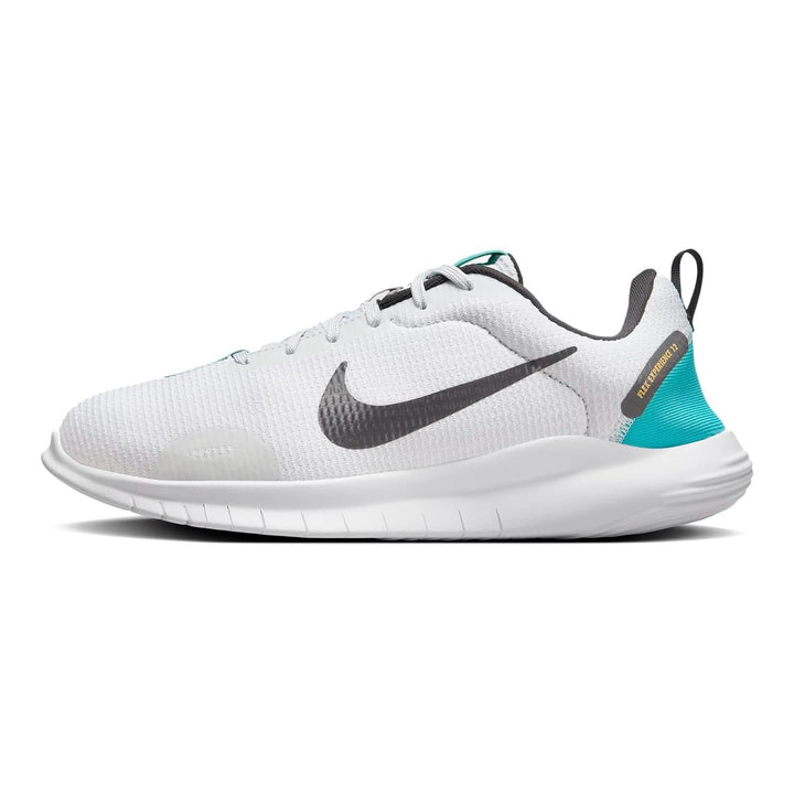 Women's Wide Fit Nike FZ4674-002 Flex Experience RN 12 Trainers in Pure Platinum/Black White - Image 1