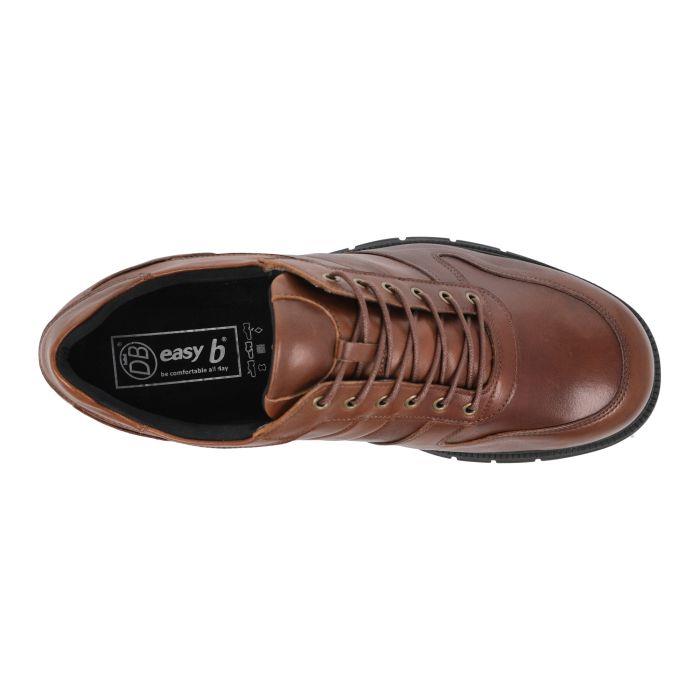 Men's Wide Fit DB Rupert Shoes in Black Leather - Image 1