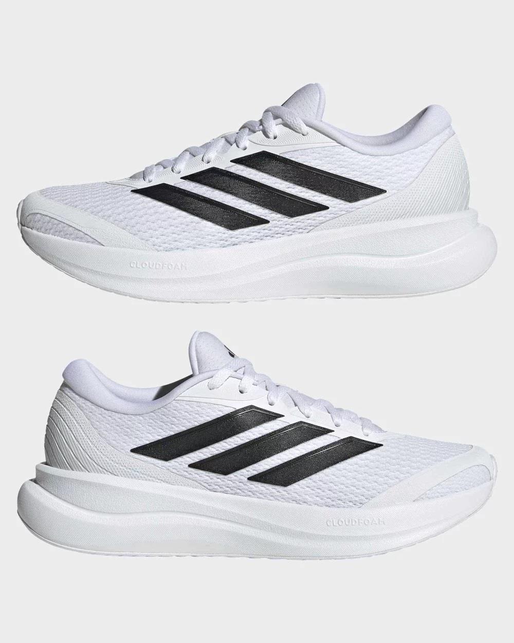 Men's Wide Fit Adidas Runfalcon 6 IH1814 Walking/Running Trainers in White/Black - Image 6