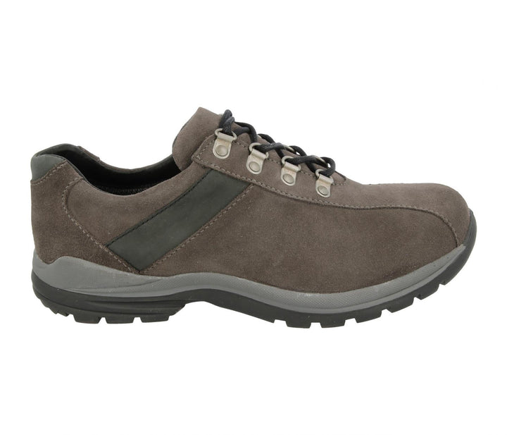 Womens Wide Fit DB Utah Waterproof Hiking Shoes in Brown suede - Image 1