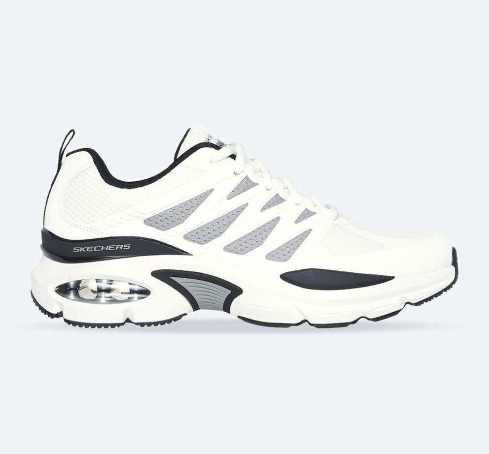 Men's Wide Fit Skechers 232657 Skech-Air Ventura Trainers in White/Black - Image 1