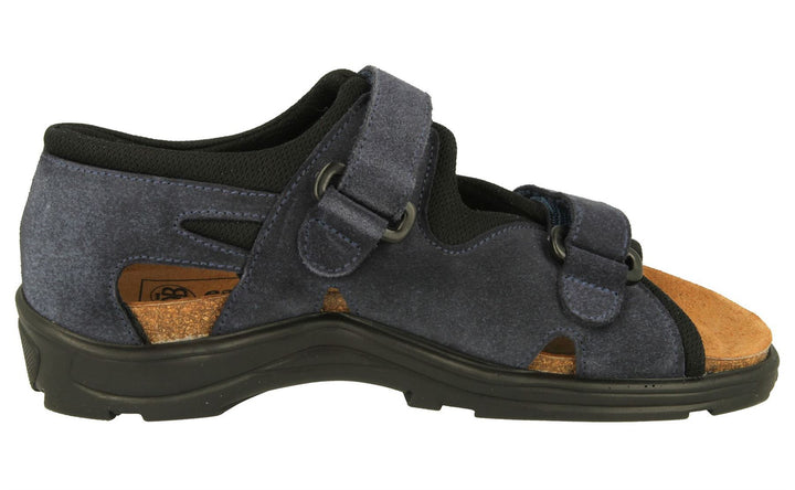 Womens Wide Fit DB Starling Sandals in Taupe Suede - Image 1