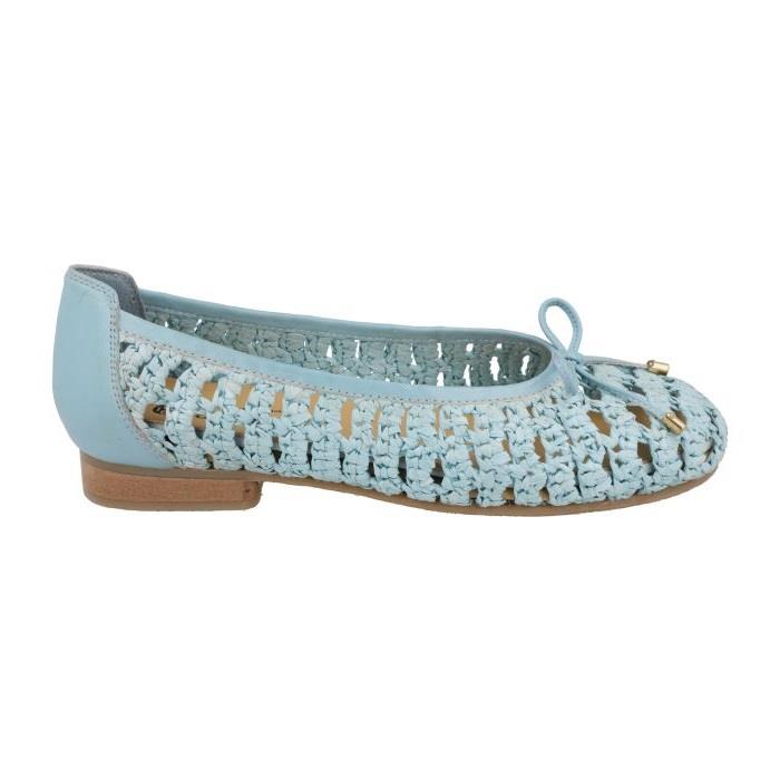 Women's Wide Fit DB Raffia Shoes in Black - Image 6