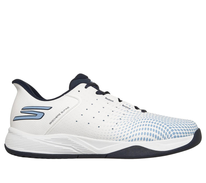 Men's Relaxed Fit Skechers 246101C Slip-ins Viper Court Vegan Reload Trainers in Grey/Charcoal - Image 1