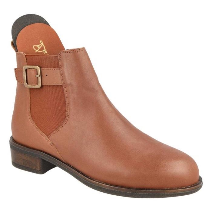 Women's Wide Fit DB Esme Boots in Black Leather - Image 1
