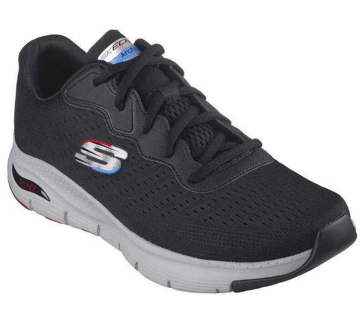 Men's Wide Fit Skechers 232303 Arch Fit Trainers in Black - Image 1