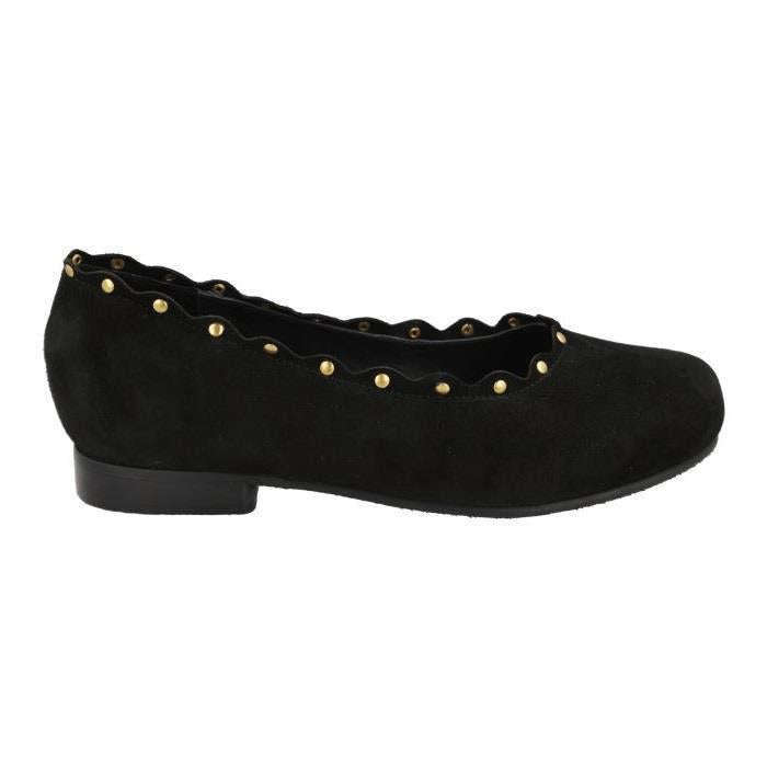 Women's Wide Fit DB Campbell Shoes in Black Patent - Image 7