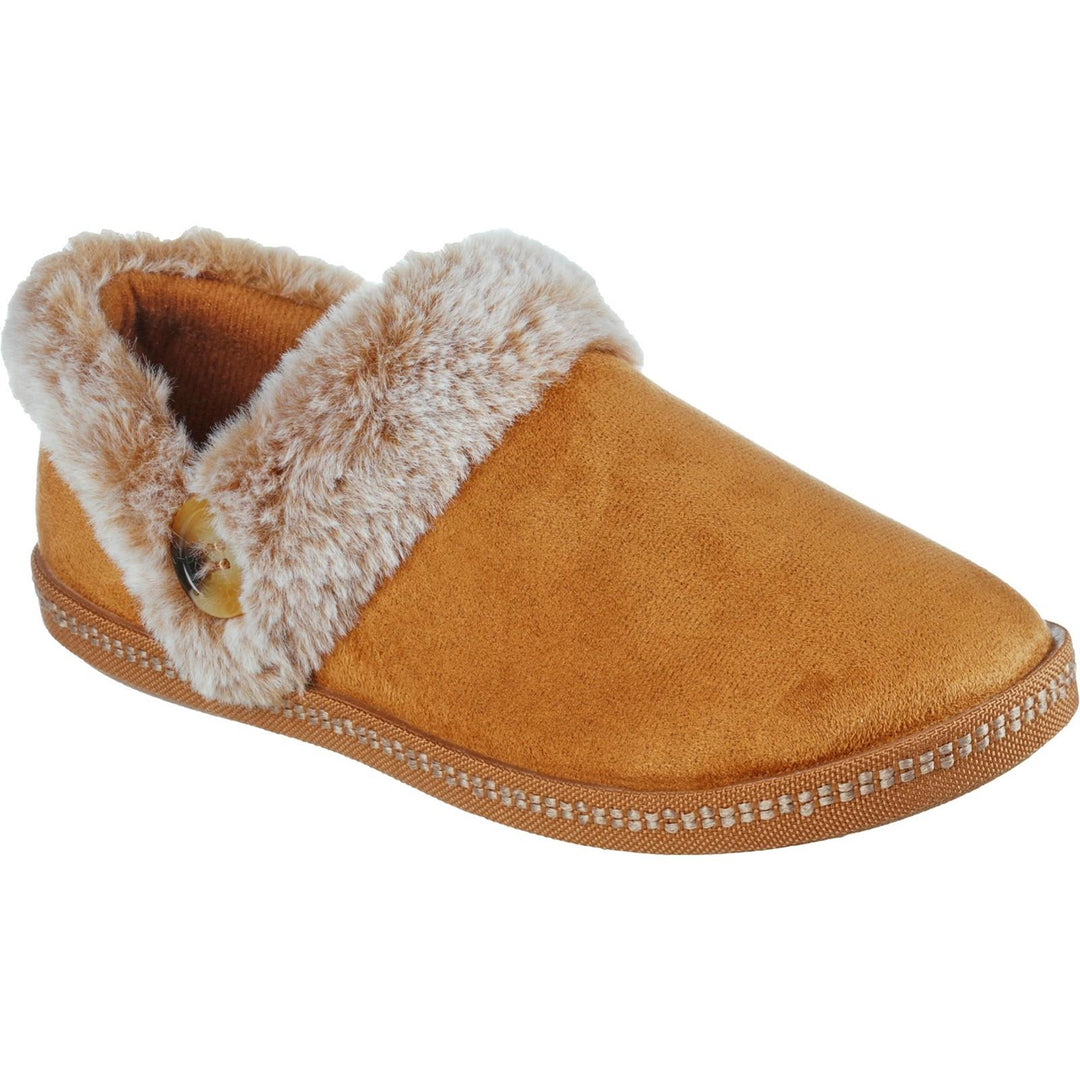 Women's Wide Fit Skechers Cozy 167219 Campfire Fresh Toast Slippers in Chestnut - Image 8