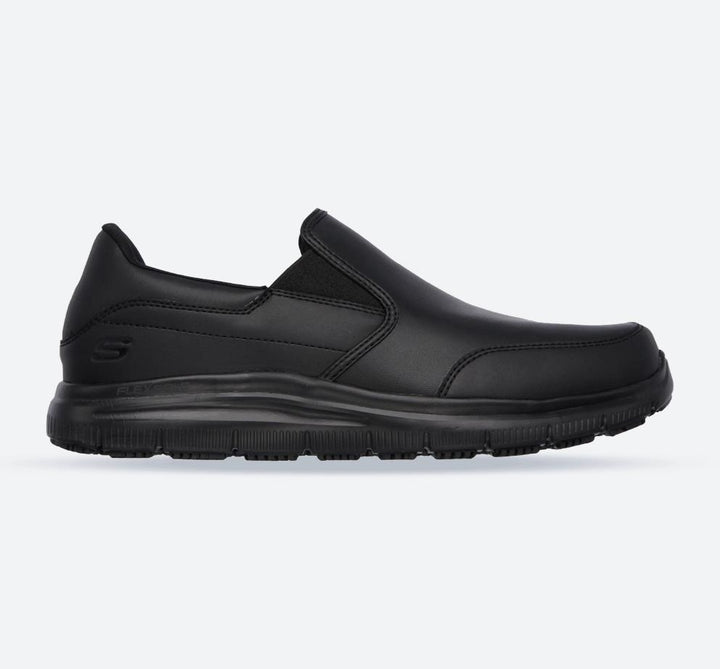 Men's Wide Fit Skechers 77071WEC Bronwood Slip Resistant Trainers in Black - Image 1