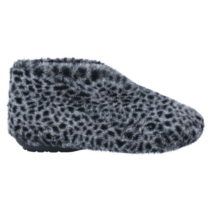 Women's Wide Fit DB Malton Slippers in Black Textile - Image 2