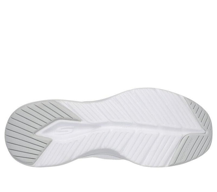 Women's Wide Fit Skechers 150025 Vapor Foam Midnight Glimmer Trainers in White/Silver - Image 1